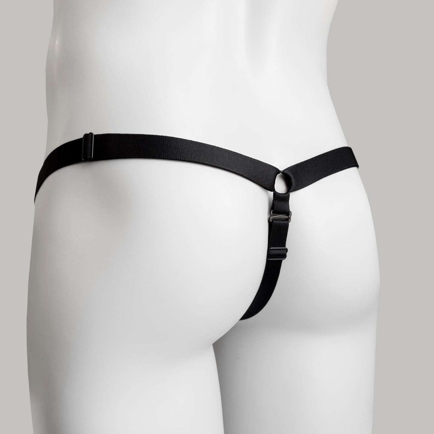 Monochrome Three Straps Support Belt For Chastity Cage (Black)