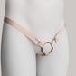 Sissy Three Straps Support Belt For Chastity Cage (Beige)
