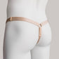 Monochrome Three Straps Support Belt For Chastity Cage (Beige)