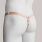 Monochrome Three Straps Support Belt For Chastity Cage (Beige)