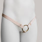 Monochrome Three Straps Support Belt For Chastity Cage (Beige)