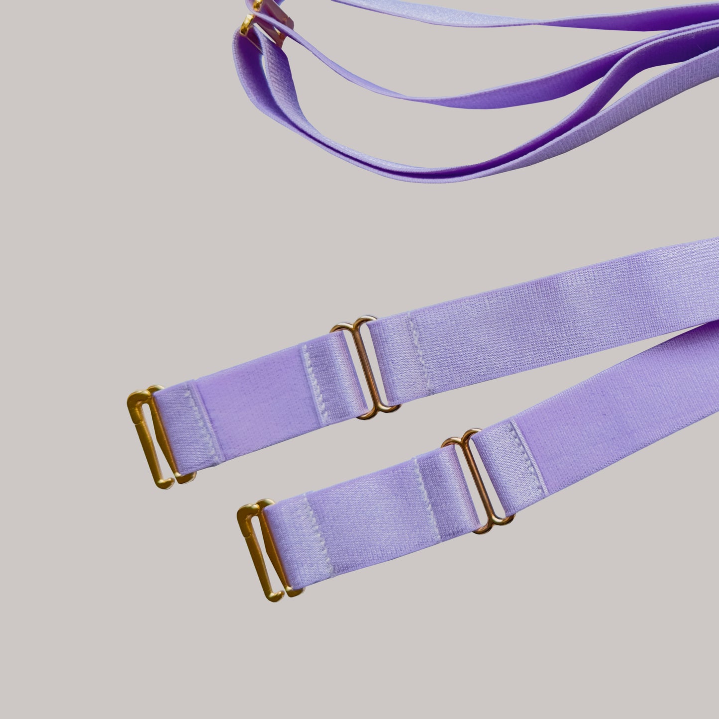 Male Two Straps Chastity Cage Belt Violet