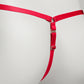 Mesh Support Thong For Chastity Cage (Red)