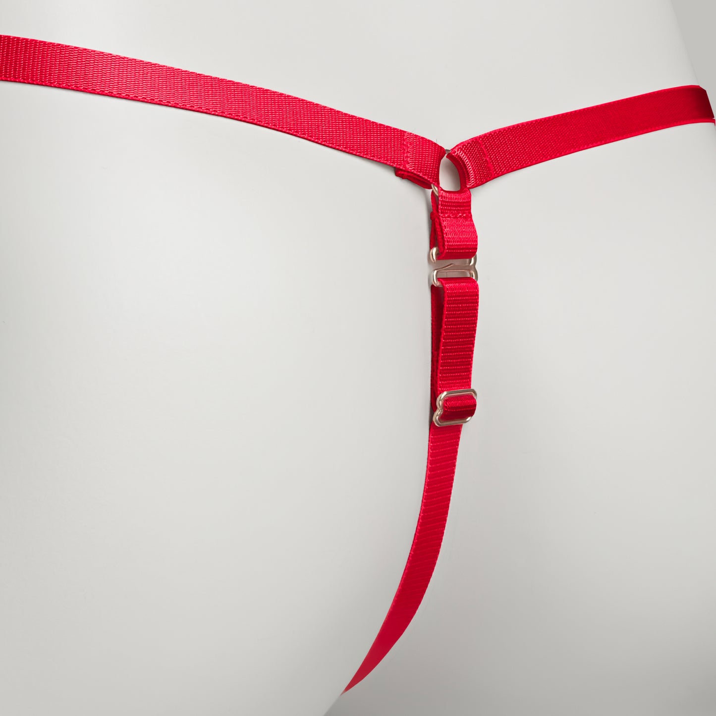 Mesh Support Thong For Chastity Cage (Red)
