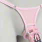 Non-removable Thong For Chastity Cage (Pink)