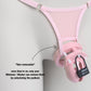 Non-removable Thong For Chastity Cage (Pink)