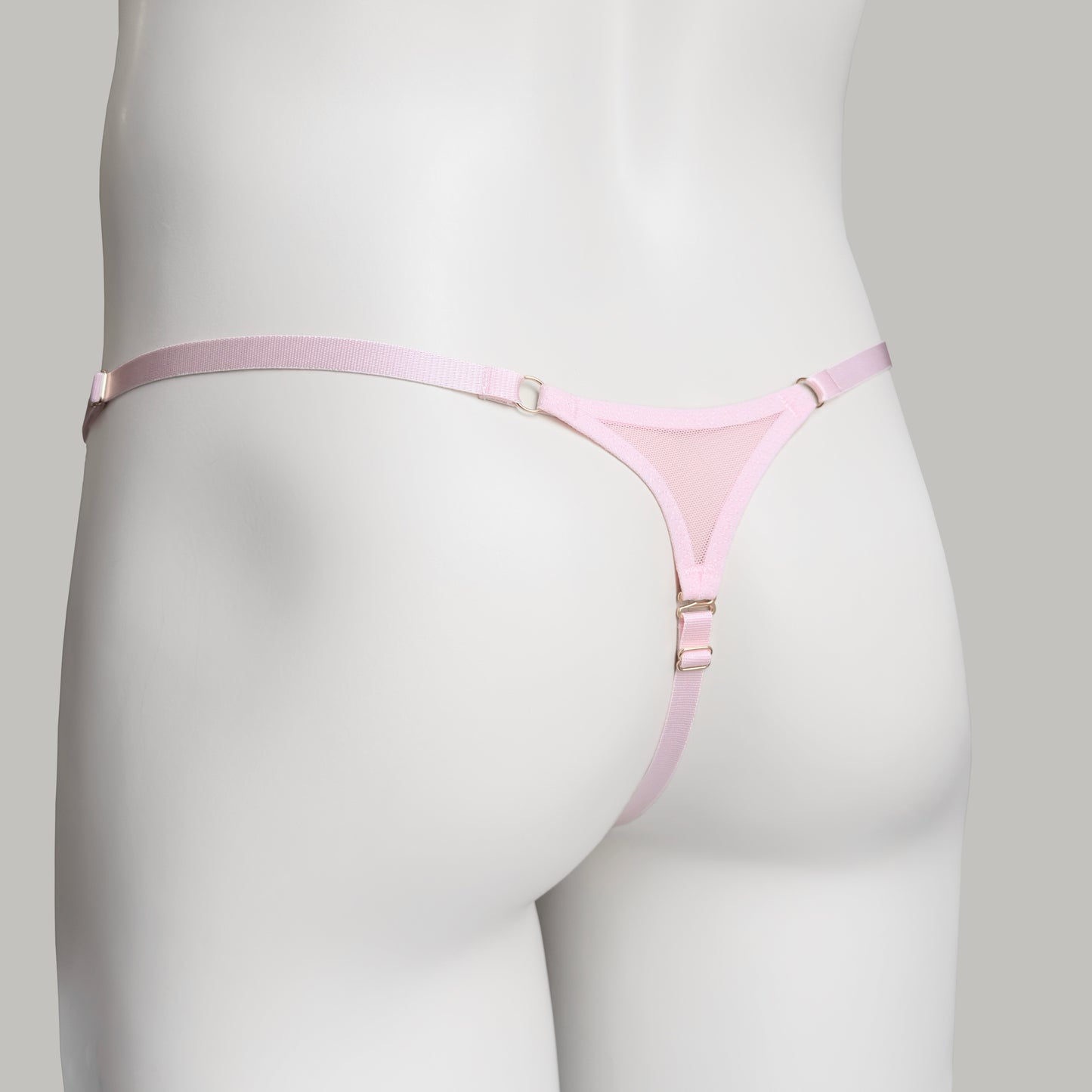 Non-removable Thong For Chastity Cage (Pink)