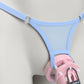 Non-removable Thong For Chastity Cage (Sky Blue)