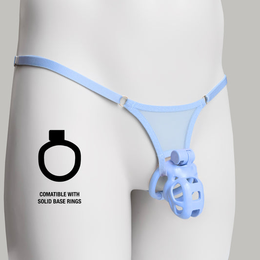 Non-removable Cobra Thong For Chastity Cage (Sky Blue)