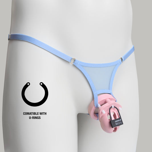 Non-removable Thong For Chastity Cage (Sky Blue)