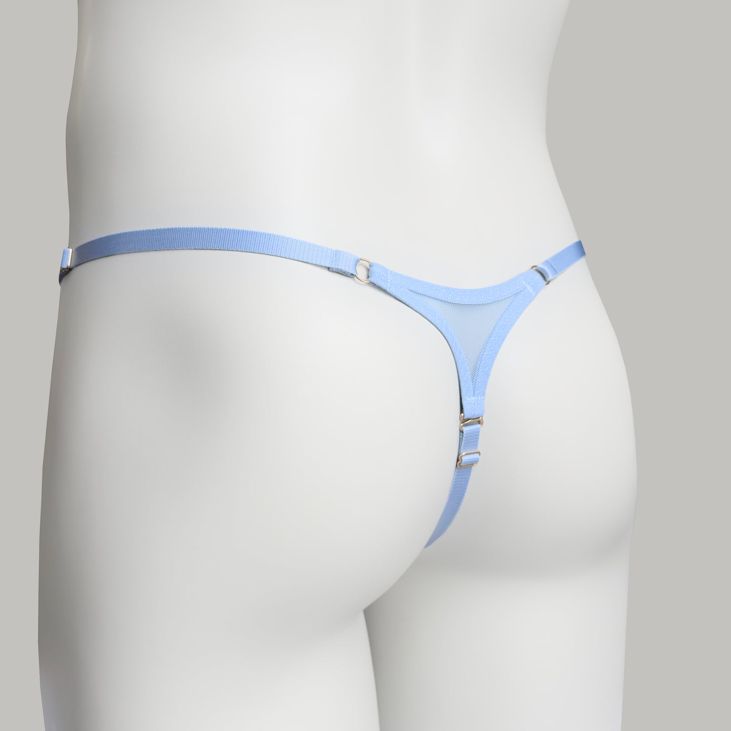 Non-removable Cobra Thong For Chastity Cage (Sky Blue)