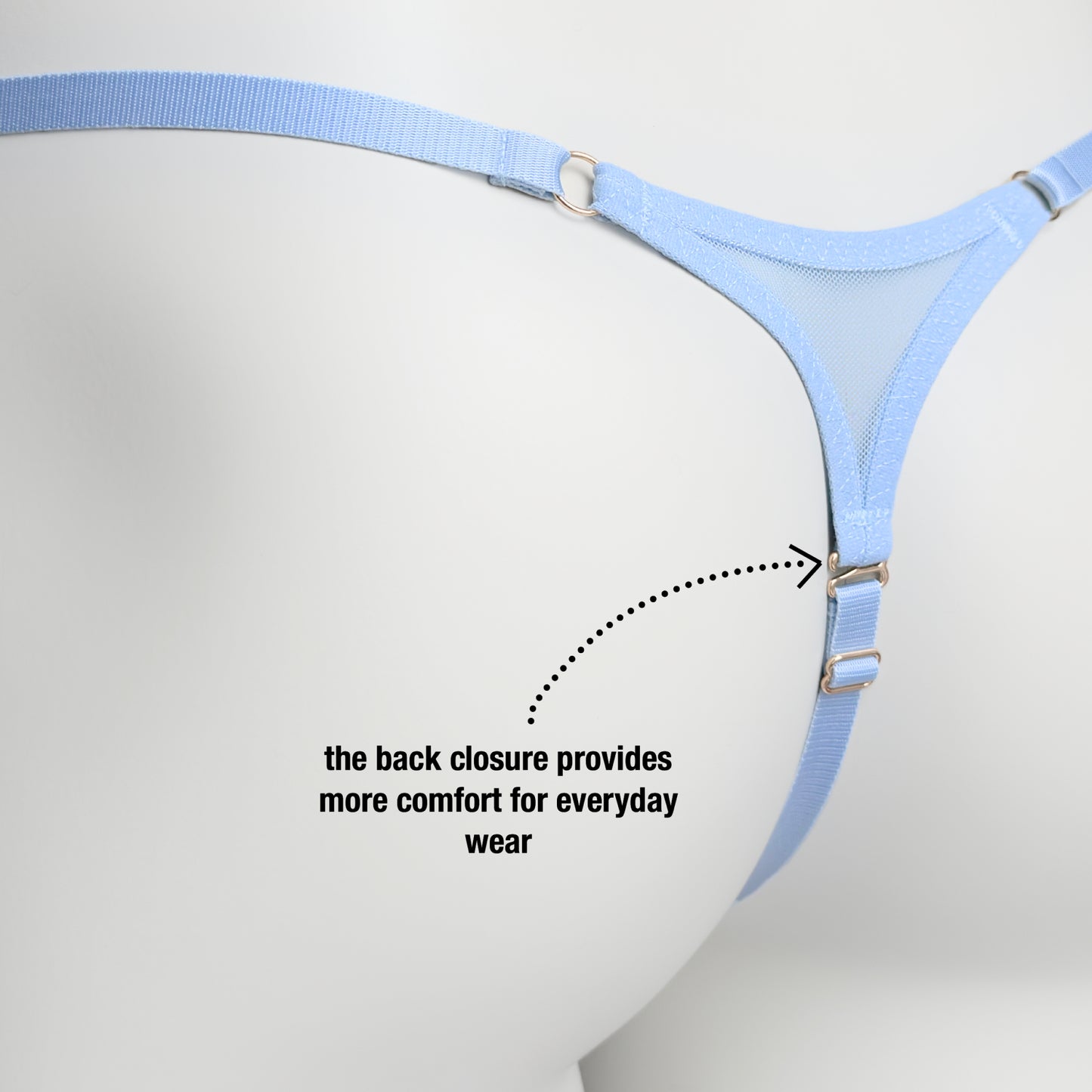 Non-removable Thong For Chastity Cage (Sky Blue)