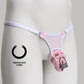 Non-removable Thong For Chastity Cage (French Maid Pink)
