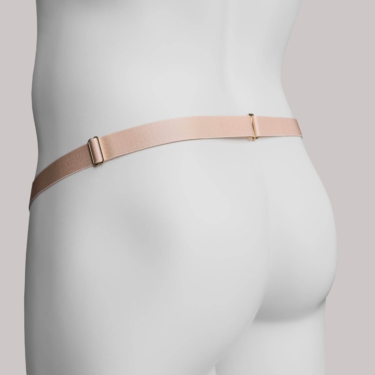 Sissy Two Straps Support Belt For Chastity Cage (Beige)