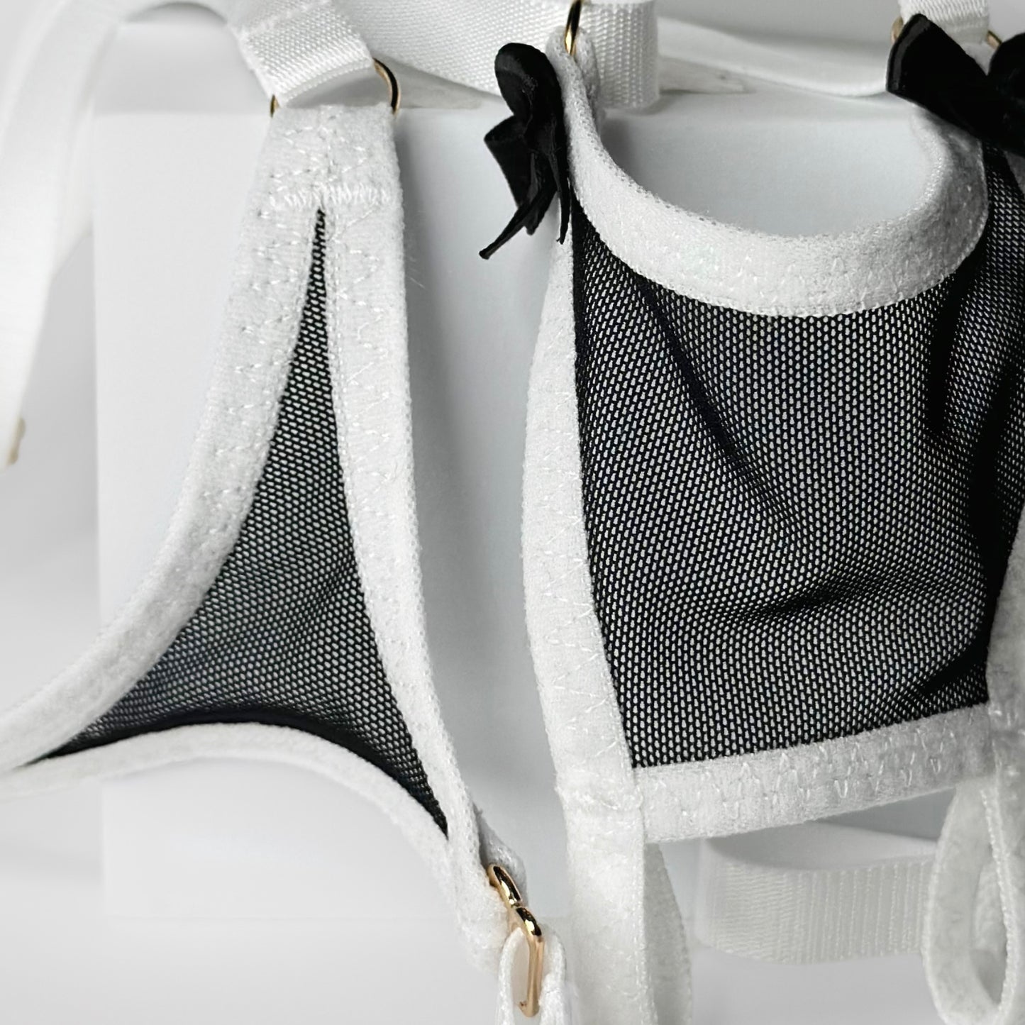 Non-removable Thong For Chastity Cage (French Maid)