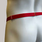 Male Two Straps Chastity Cage Holder Red