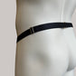 Male Two Straps Chastity Cage Belt Black