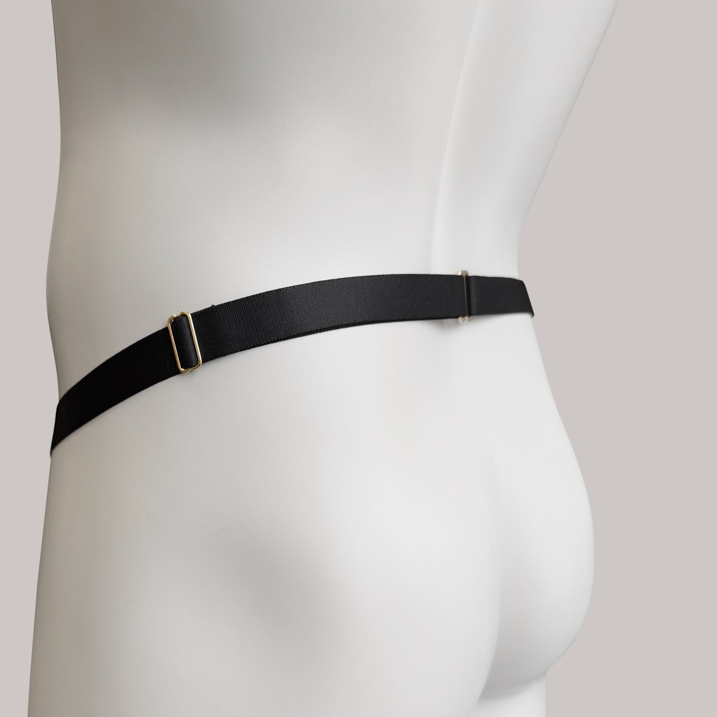 Sissy Two Straps Support Belt For Chastity Cage (Black)
