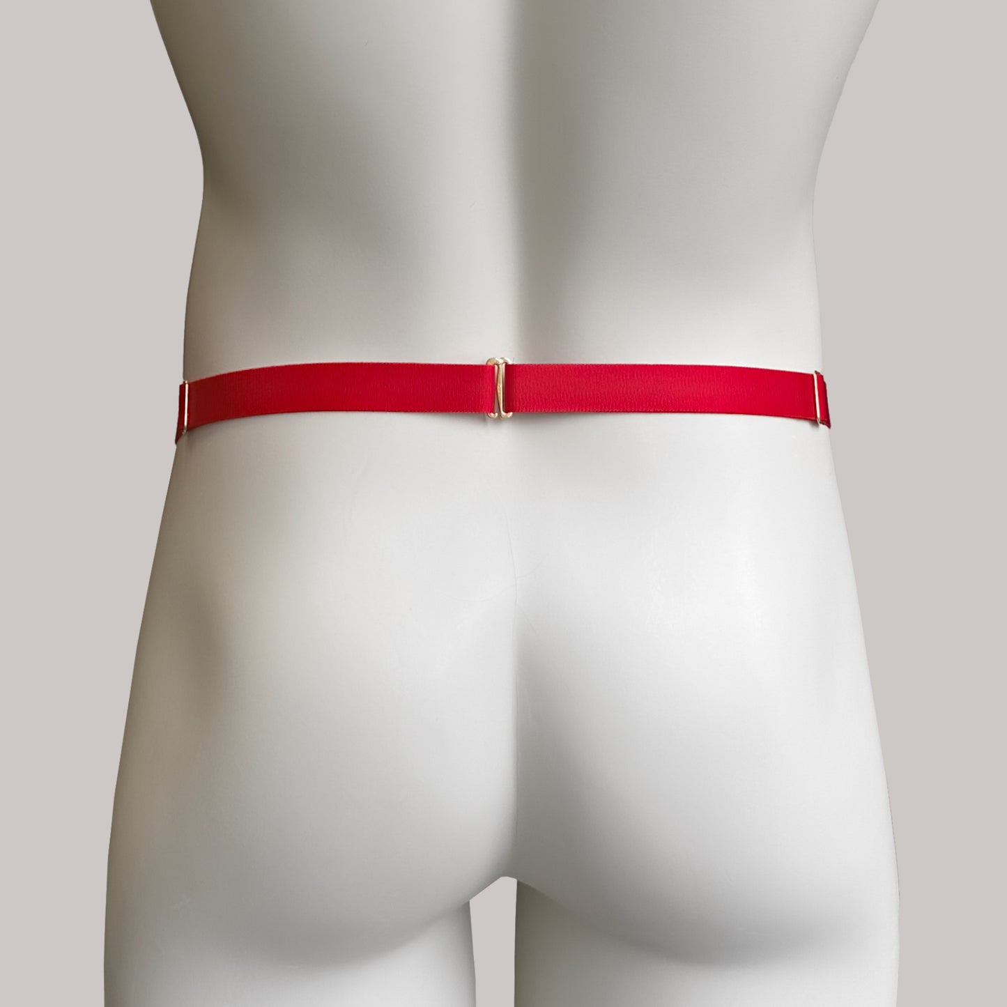 Sissy Two Straps Support Belt For Chastity Cage (Red)