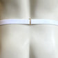 Male Two Straps Chastity Cage Belt White