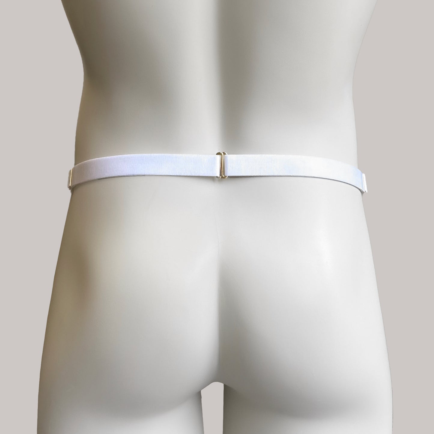 Sissy Two Straps Support Belt For Chastity Cage (White)