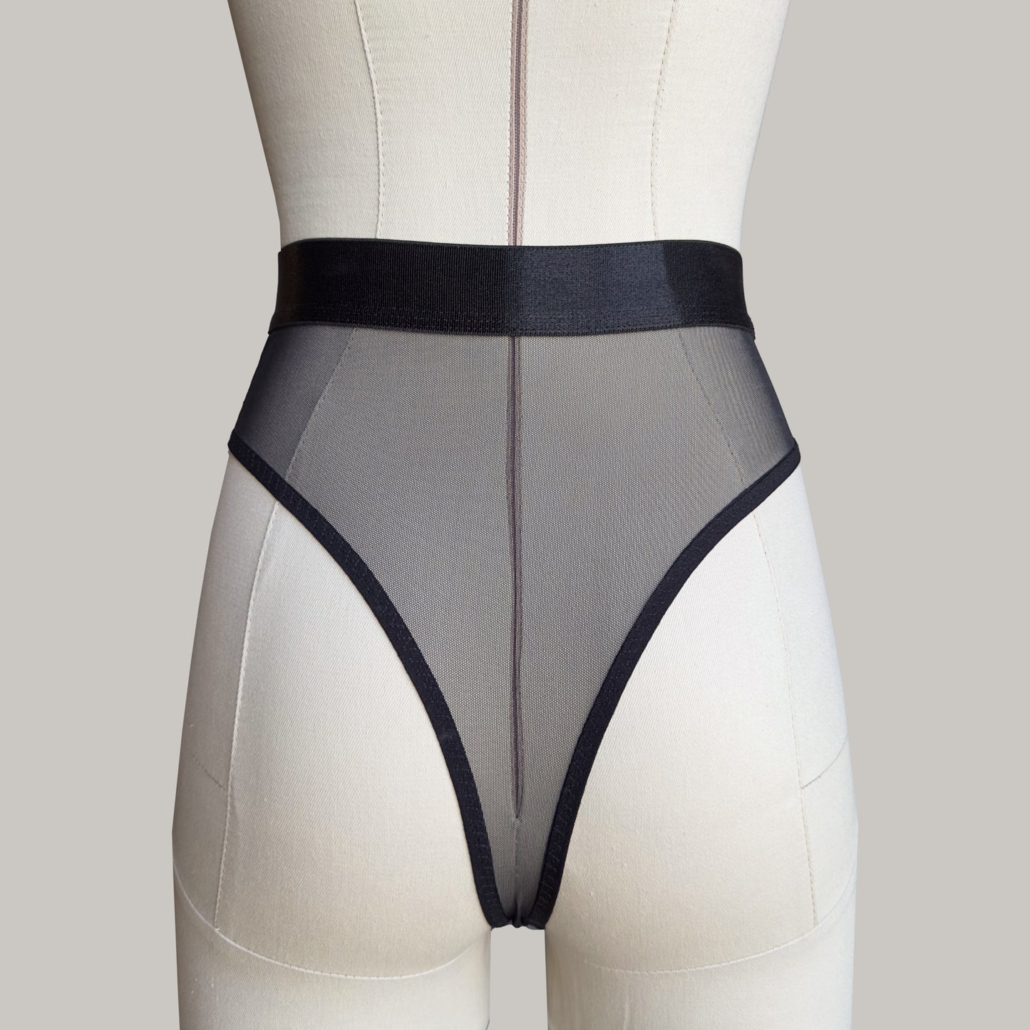 Mesh High Waist Brief "Mistress"