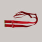 Male Two Straps Bow Chastity Cage Holder Red