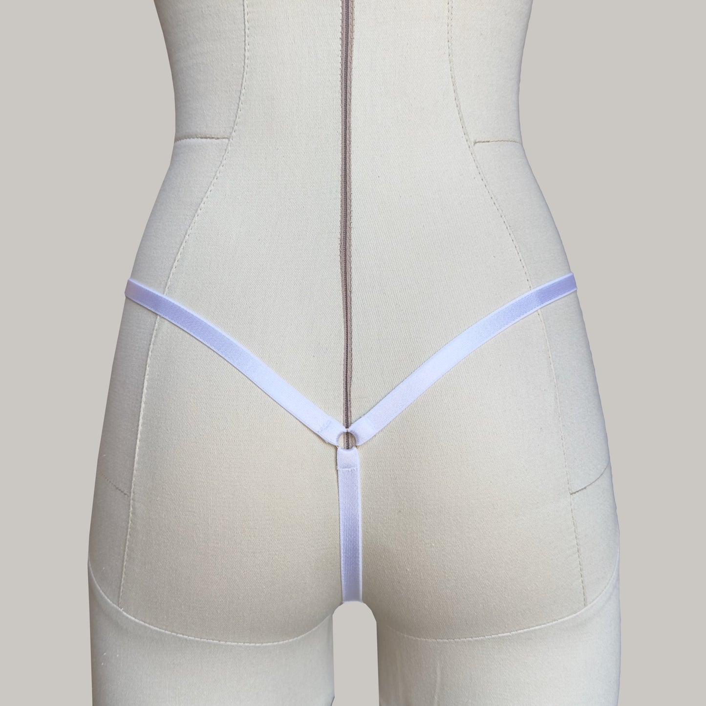 Mesh Thong "Iris" White