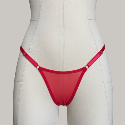 Mesh Thong "Iris" Red