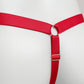 Sissy Three Straps Support Belt For Chastity Cage (Red)