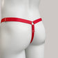 Sissy Three Straps Support Belt For Chastity Cage (Red)