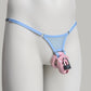 Mesh Support Thong For Chastity Cage (Sky Blue)