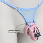 Mesh Support Thong For Chastity Cage (Sky Blue)