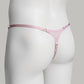 Mesh Support Thong For Chastity Cage (Dusty Rose)