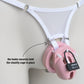 Mesh Support Thong For Chastity Cage (White)