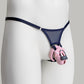 Mesh Support Thong For Chastity Cage (Navy)