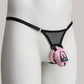 Mesh Support Thong For  Chastity Cage (Black)