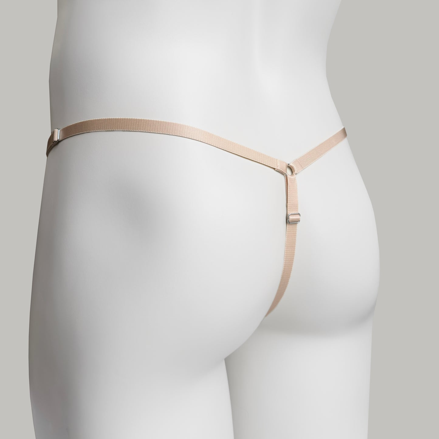 Mesh Support Thong For Chastity Cage (Beige)