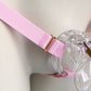 Male Three Straps Chastity Cage Support Belt Pink