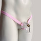 Male Three Straps Chastity Cage Support Belt Pink