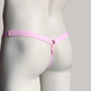 Male Three Straps Chastity Cage Support Belt Pink
