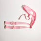 Male Sissy Three Straps Chastity Cage Support Belt Pink