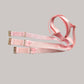 Male Bow Feminine Three Straps Thong Chastity Cage Holder Pink