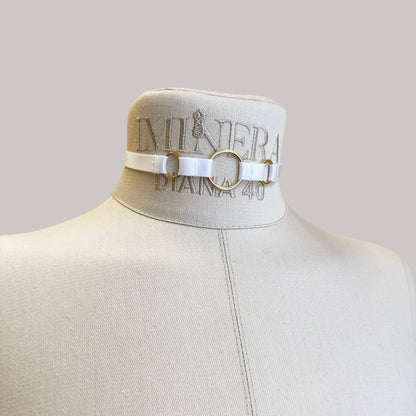 Strap Collar "Calliope" White