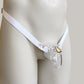 Sissy Two Straps Support Belt For Chastity Cage (White)