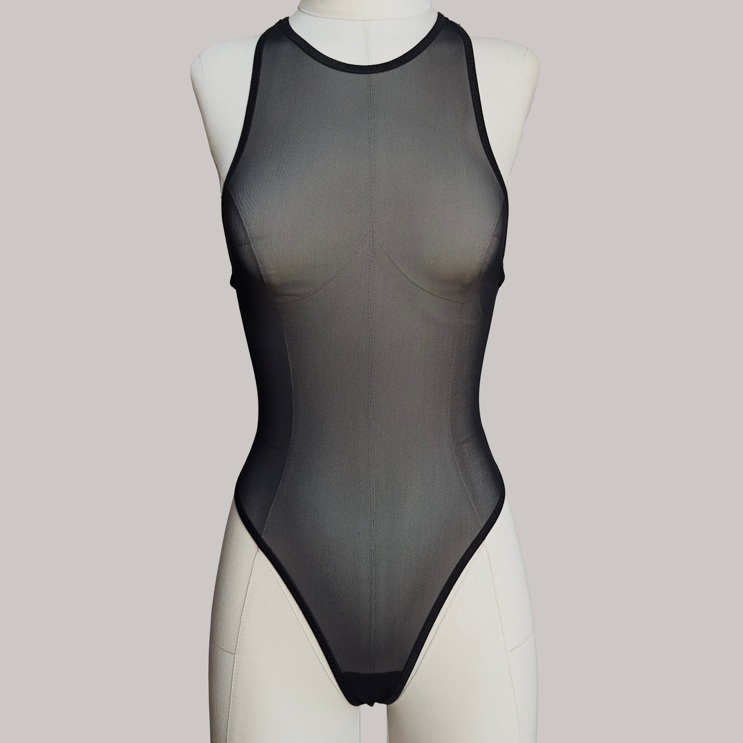 Mesh High Neck Body "Mistress"