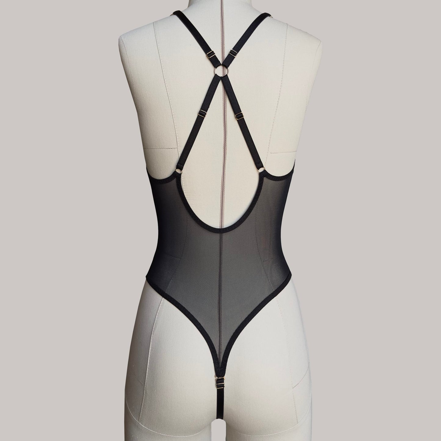 Mesh High Neck Body "Mistress"