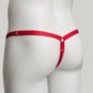 Sissy Three Straps Support Belt For Chastity Cage (Red)