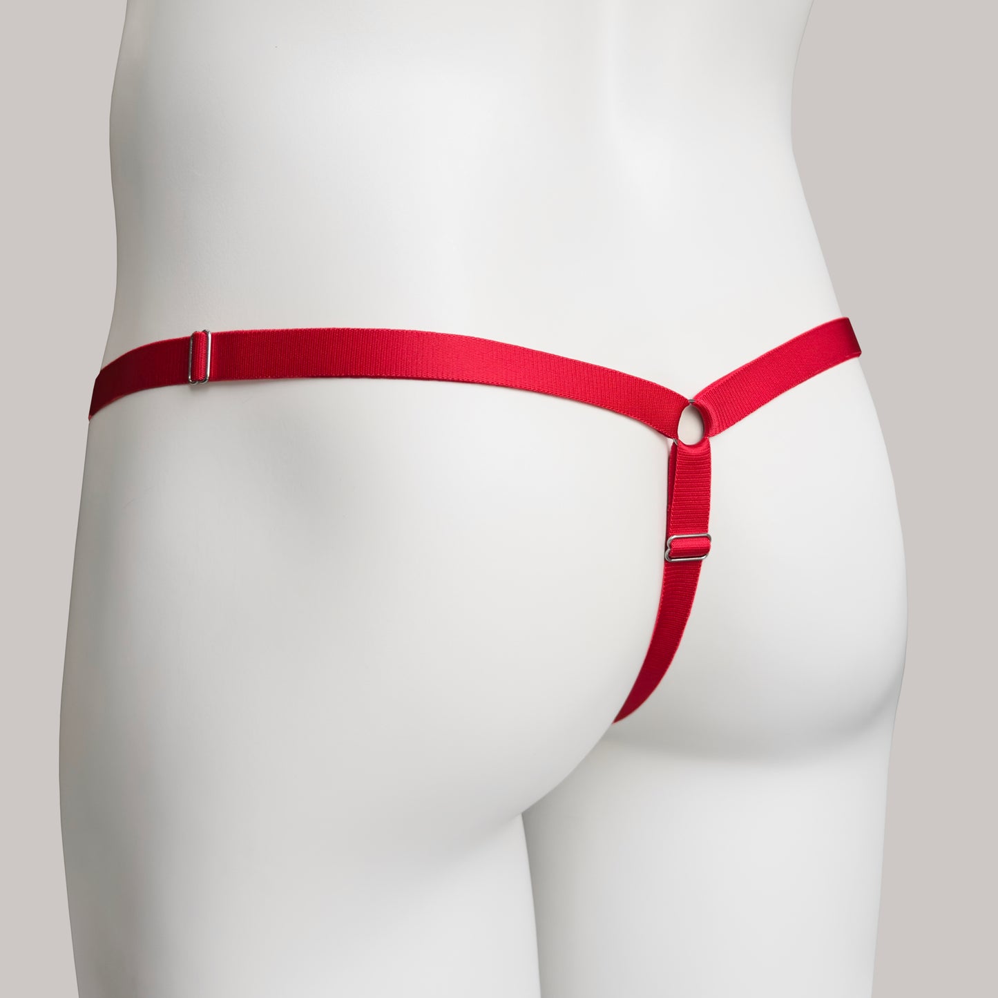 Sissy Three Straps Support Belt For Chastity Cage (Red)