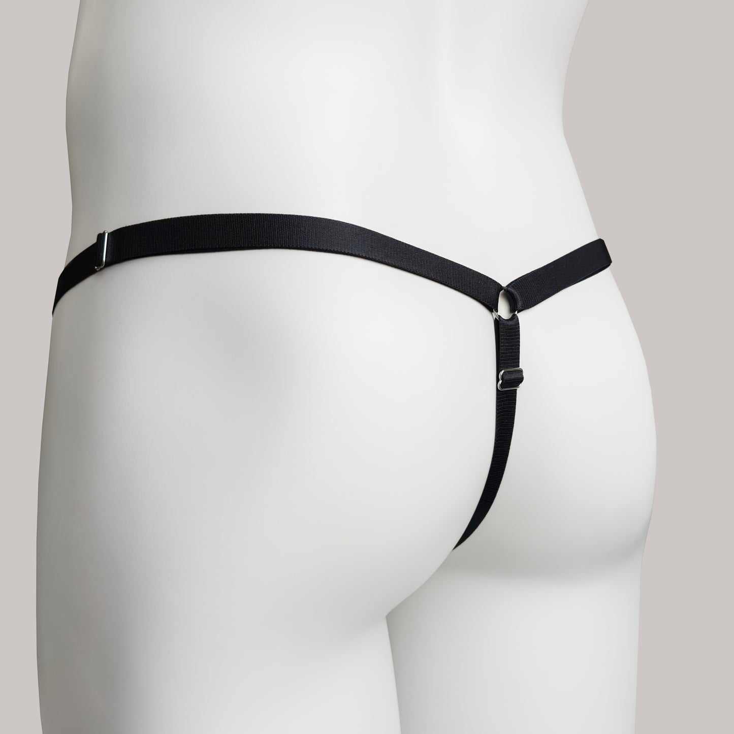 Sissy Three Straps Support Belt For Chastity Cage (Black)